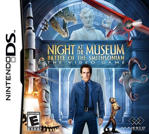 Night at the Museum Battle of the Smithsonian box art for Nintendo DS